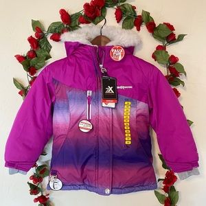 ZeroXposur Snowboard Jacket, Girls Sz 5/6, Crystal